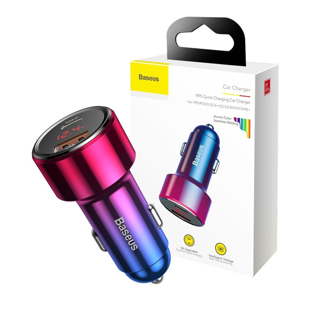 Baseus Magic Series PPS Digital Display Dual Quick Car Charger 45W