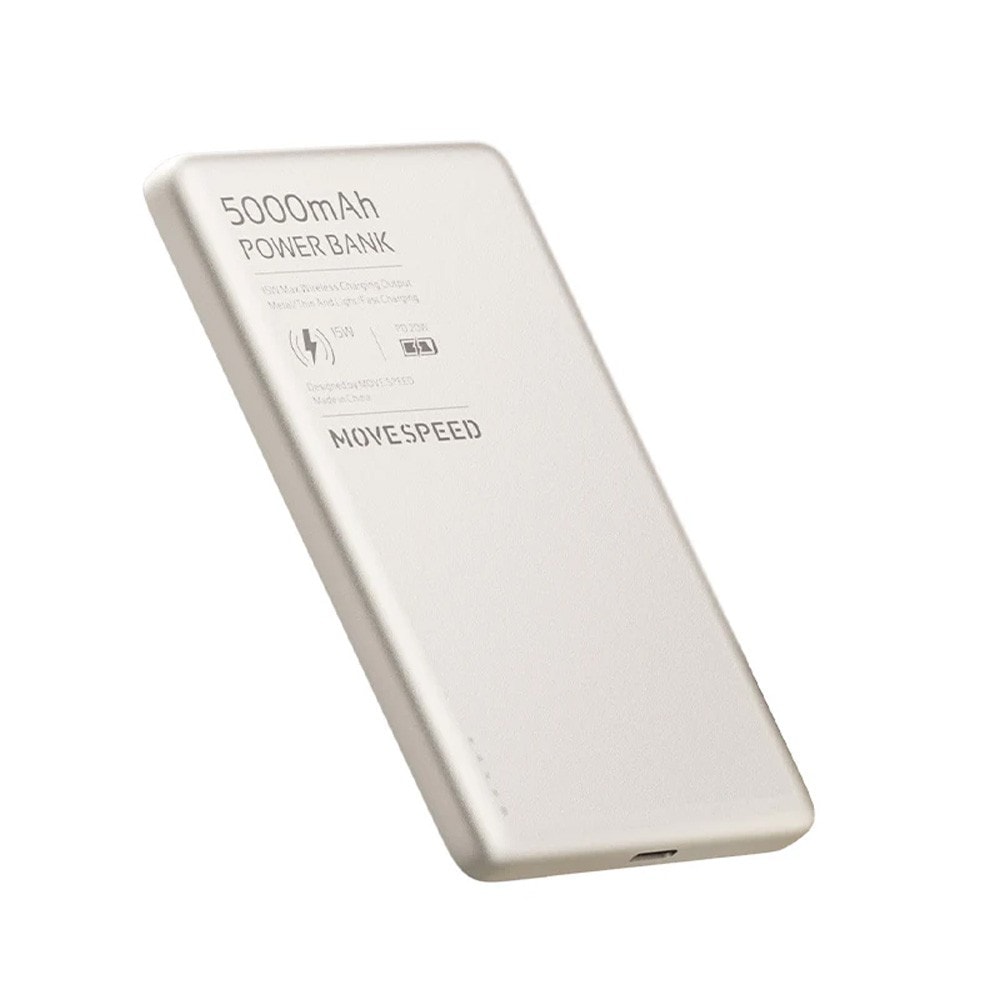MOVE SPEED S5 Ultra-thin Titanium Magnetic Power Bank 5000mAh PD20W (YSPBS05) (CCC Certified)