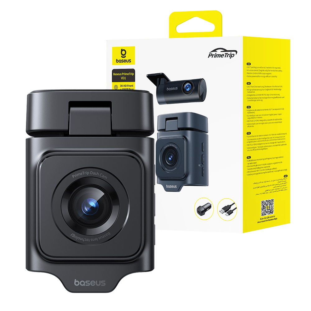 Baseus PrimeTrip VD1 Dash Cam 3K + Rear Camera 1080p