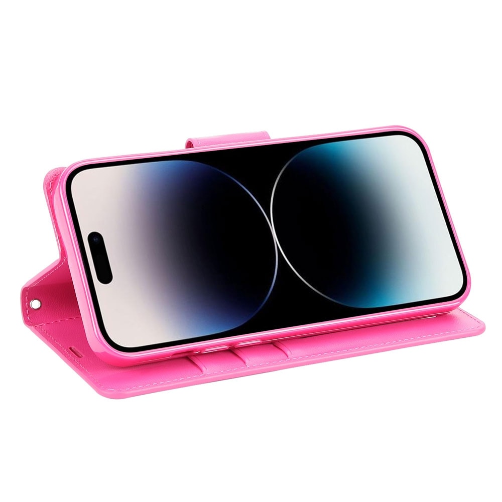 Hanman PU Flip Leather Wallet Cover Case for iPhone 14 Pro Max