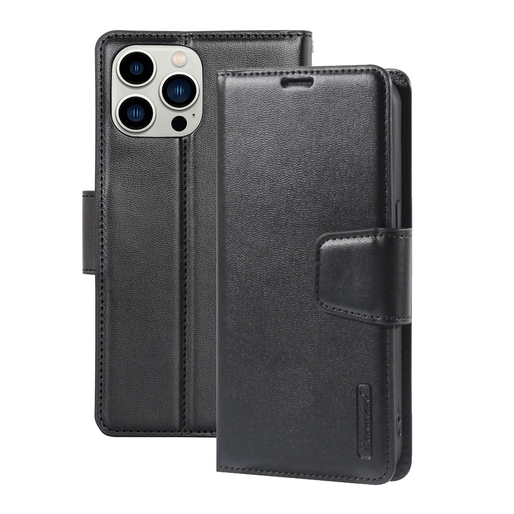 Hanman PU Flip Leather Wallet Cover Case for iPhone 15 Pro