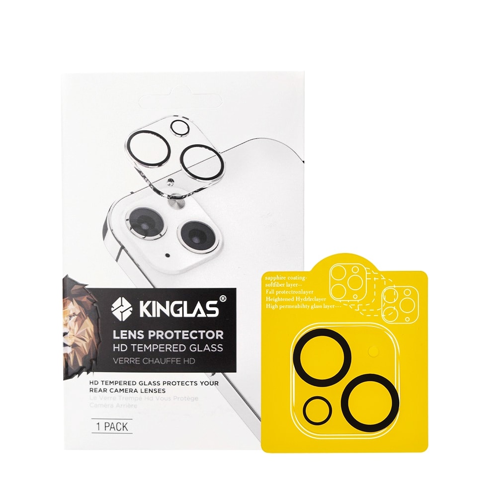 Back Camera Lens HD Tempered Glass+Black Circle for iPhone 14 / 14 Max