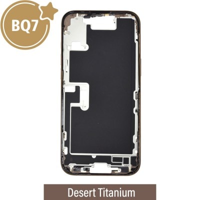 BQ7 Chassis Mid Frame Cover Replacement Assembly for iPhone 16 Pro Max-Desert Titanium (With SIM Tray Version)