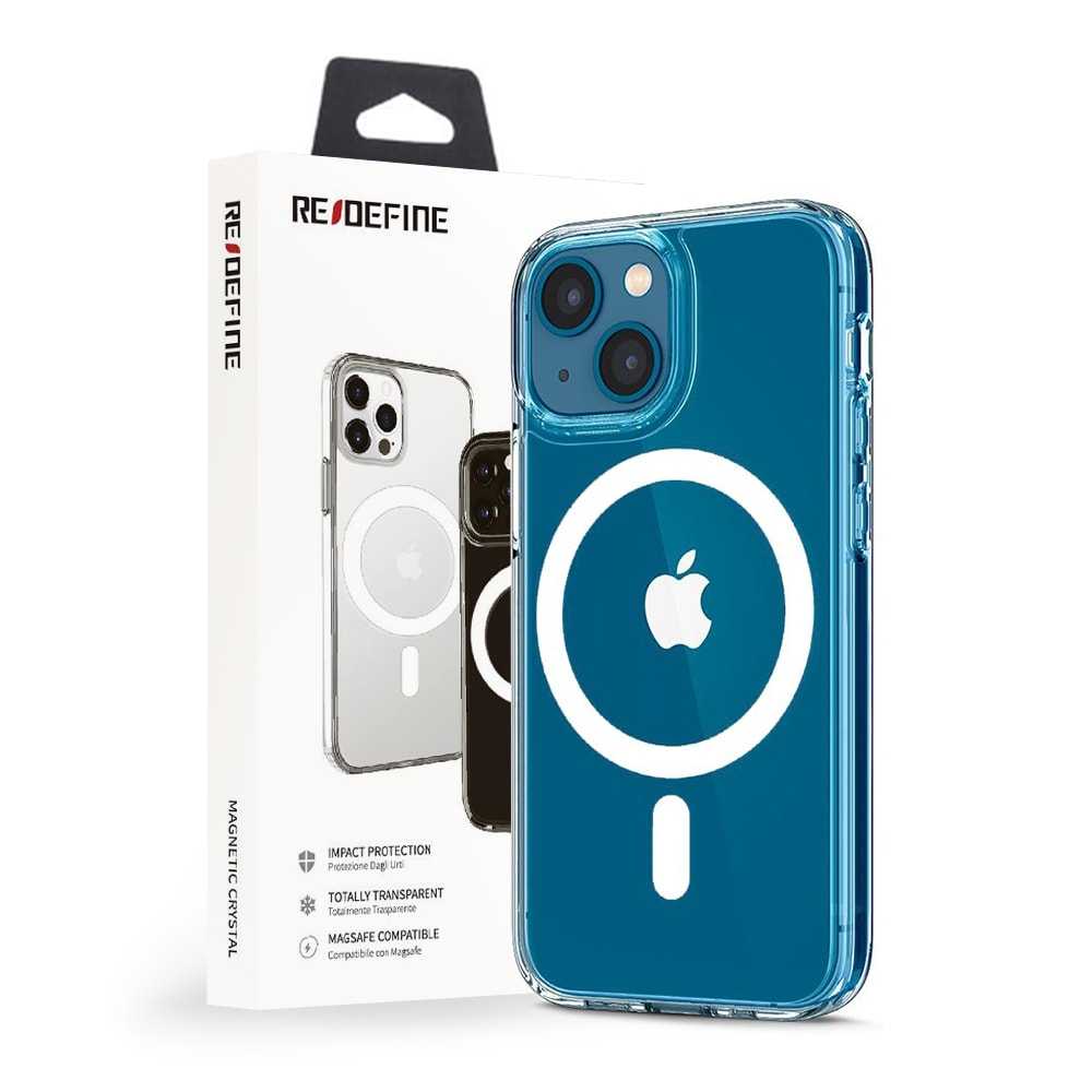 Clear Hybrid Magsafe Case Cover with Magnetic Ring for iPhone 14