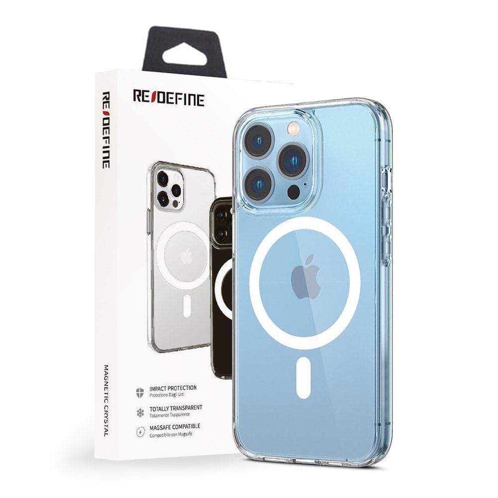Clear Hybrid Magsafe Case Cover with Magnetic Ring for iPhone 14 Pro