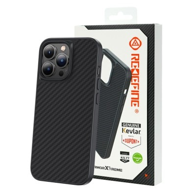 Collisionand Shockproof Tpu Soft Kevlar Magnetic Phone Case For Iphone 15 Pro Max-Black
