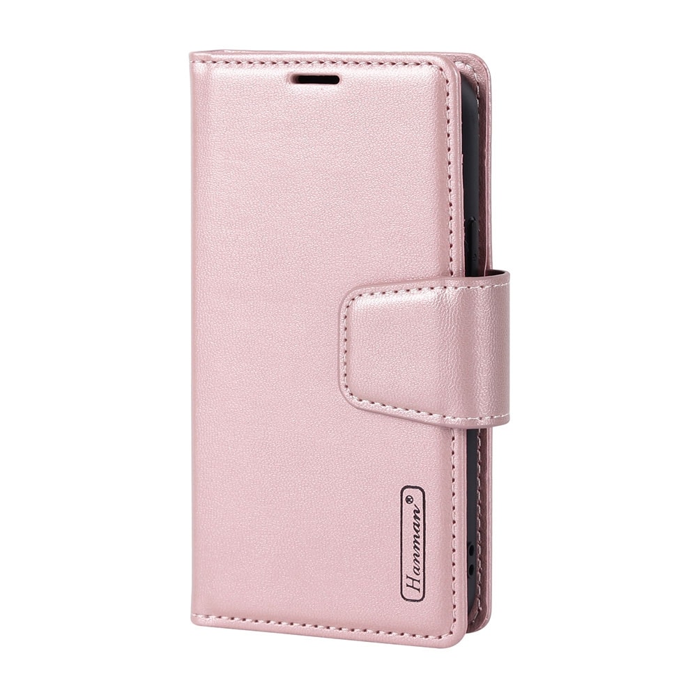Hanman 2 in 1 Detachable Magnetic Flip Leather Wallet Cover Case for iPhone 13 / 14 / 15