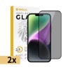 iPhone 16 Pro / 17 / 17 Pro Kinglas 2 Packs 2.5D Full Coverage Silk Printing Privacy Tempered Glass Screen Protector