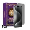 Kinglas 10 Packs Privacy Tempered Glass Screen Protector For iPhone 16 Pro / 17 / 17 Pro