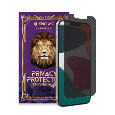 Kinglas Privacy Tempered Glass Screen Protector For iPhone 13 / 13 Pro / 14 / 16E