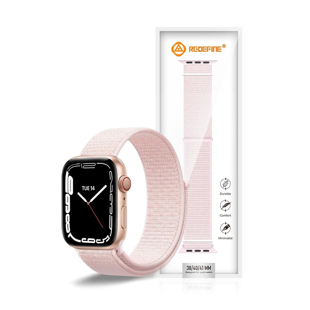 REDEFINE Classic Nylon Watch Band for Apple Watch S1 S2 S3 (38mm) / S4 S5 S6 SE (40mm) / S7 S8 S9 (41mm) / S10 S11 (42mm)