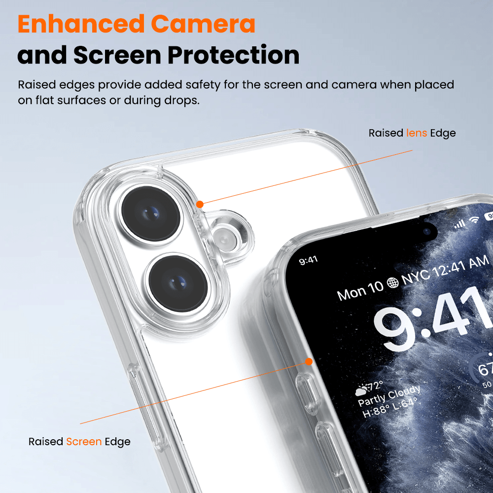 REDEFINE Ice-transparent Anti-fall Case Cover for iPhone 15 Plus