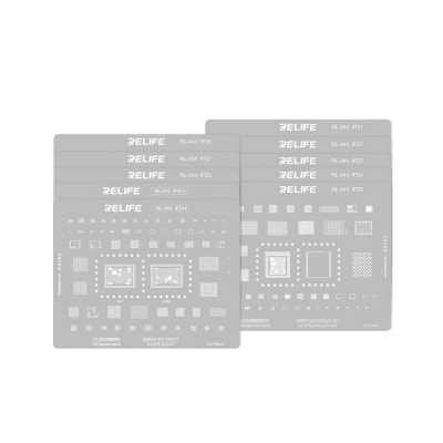 RELIFE RL-044 CPU Integrated Steel Mesh Set for Mobile Phone Repair Tin Planting Stencil Kit