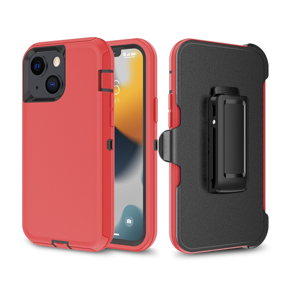 Shockproof Robot Armor Hard Plastic Case with Belt Clip for iPhone 13 / 14