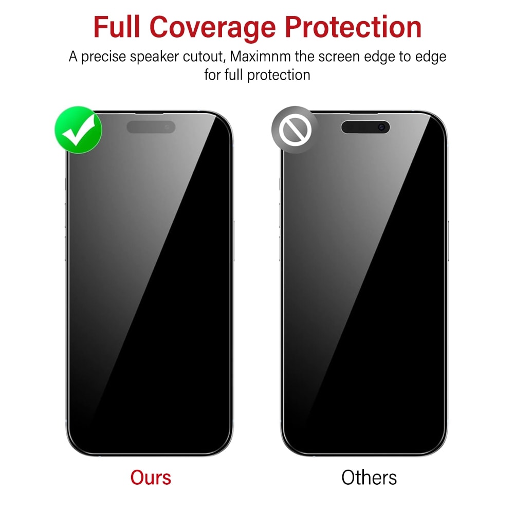Tempered Glass Screen Protector For iPhone 14 Pro Max (Diamond Glass & Japan Glue Upgrade)