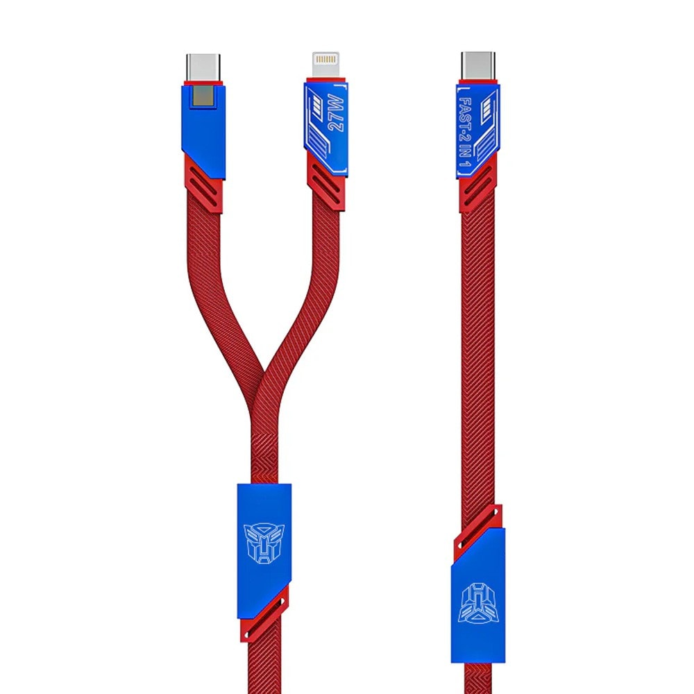 Transformers TF-A09 Braided Two-in-One Magnetic Charging Cable for 15 / 16 / 17 Series