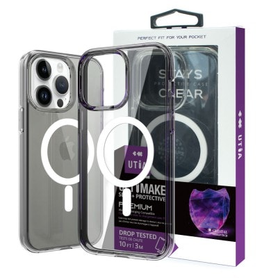 Ultimake Glitter Shockproof Transparent Magsafe Cover Case for iPhone 15 Pro Max
